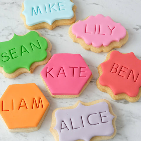 SweetStamp - Skinny Message - Uppercase, symbols & Holder