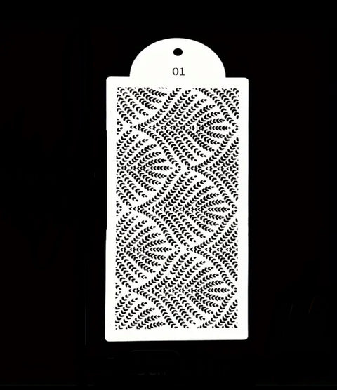 Large Cake Stencil - Wheat