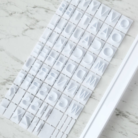 SweetStamp - Skinny Message - Uppercase, symbols & Holder