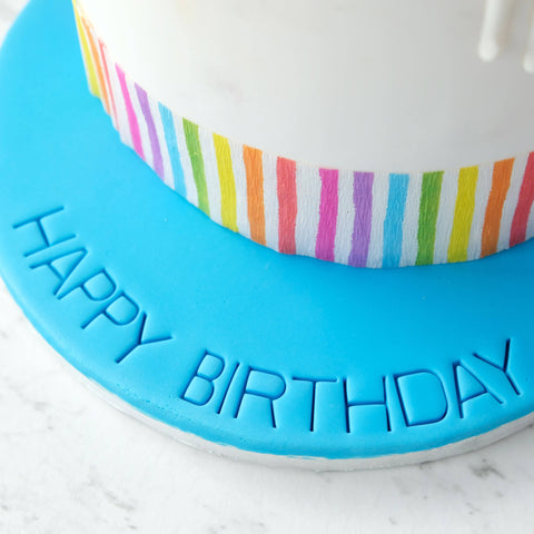 SweetStamp - Skinny Message - Uppercase, symbols & Holder