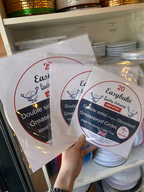 Pre Cut Greaseproof Paper Circles Pack of 20