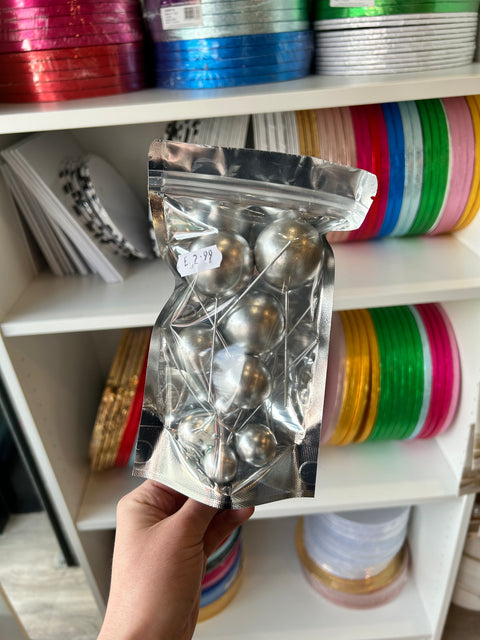 Silver Balls on Wires
