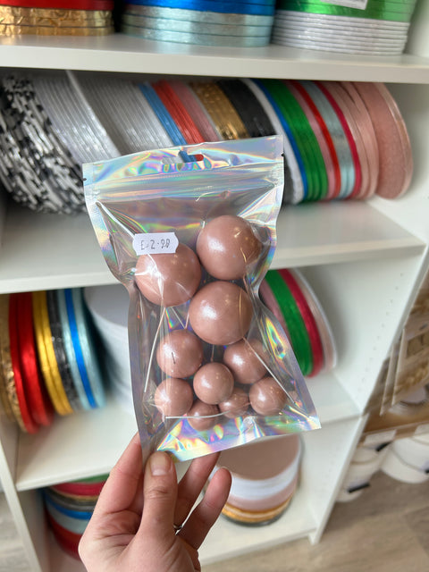 Shimmer Pink Balls on Wires