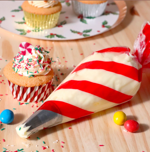 Candy Stripe Piping Bags Pack of 12