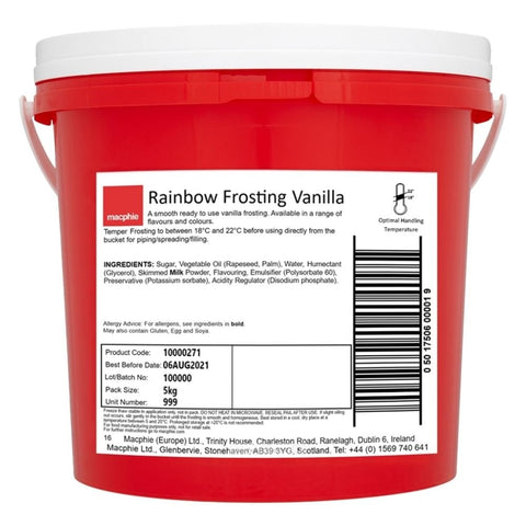 Vanilla Rainbow Frosting 5kg