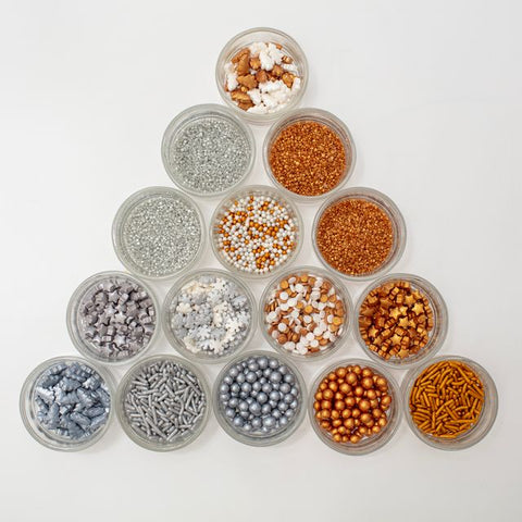 Assorted Metallic Sprinkles - 30 Pack by PME