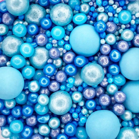 Edible Cake Sprinkles - Blue Pearl Mix