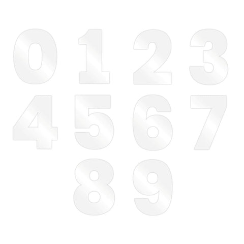 Acrylic Number Stencil Plate
