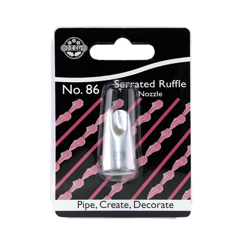 Serrated Ruffle Piping Nozzle #86 by Jem