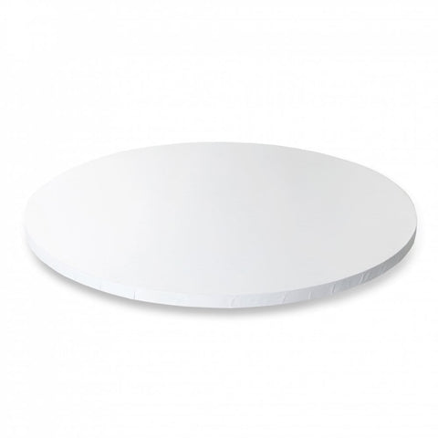 White Glossy Masonite Round Cake Drum