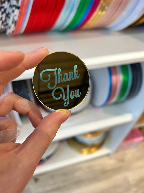 Thank you Acrylic Topper Pack of 5