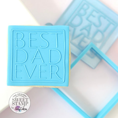 Best Dad Ever Outboss Stamp & Cutter by Sweet Stamp