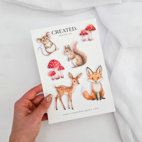 Woodland Animals Cake Decorations Set