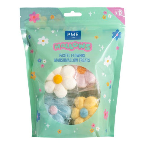 Pastel Flowers Marshmallow Treats by PME