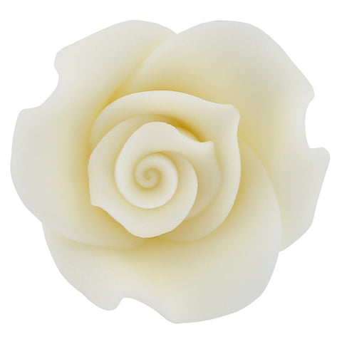 Edible Sugar Roses White - 38mm Pack of 20