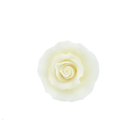 Edible Sugar Roses White - 50mm Pack of 10