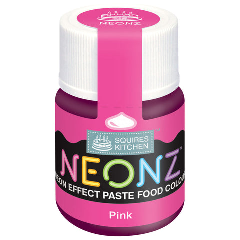 Pink NEONZ Paste Colour by Squires Kitchen