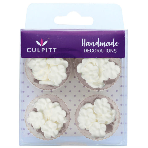 White Mini Sugar Blossoms Pack of 48