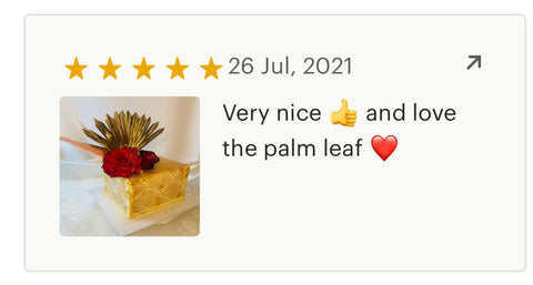 Gold sun palm leaf / palm leaves/ palm spears / cake topper / palm cake topper