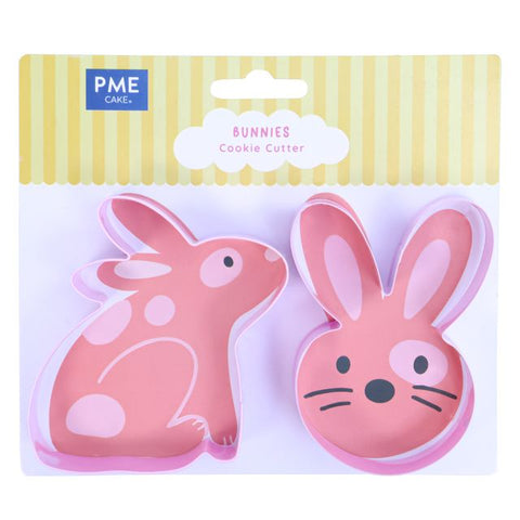 Easter Bunnies Cookie Cutters  Set of 2 by PME