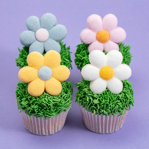 Pastel Flowers Marshmallow Treats by PME