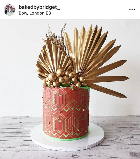 Gold sun palm leaf / palm leaves/ palm spears / cake topper / palm cake topper