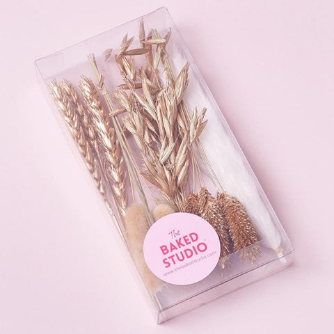 Gold Colours Mixed Dried Flowers by Baked Studio