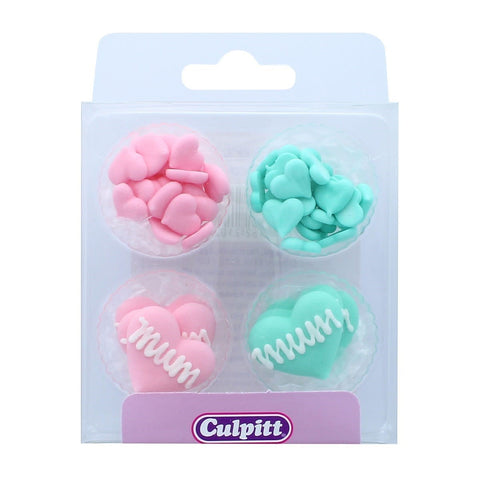 Mum Heart Ready Made Sugar Cake Toppers