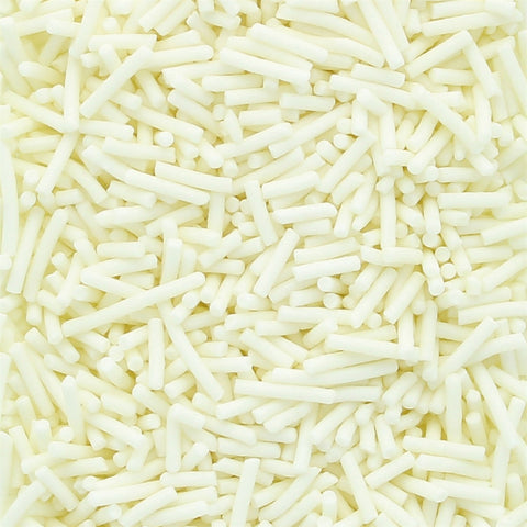 Edible Cake Sprinkles- White Strands