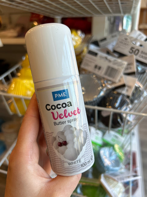 White Cocoa Butter Velvet Spray by PME