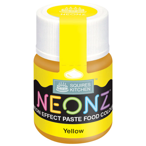 Yellow NEONZ Paste Colour by Squires Kitchen