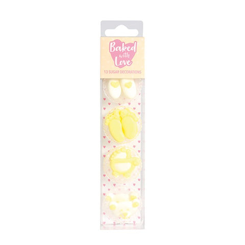 Yellow Baby Sugar Toppers by Baked with Love
