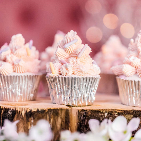 Silver Foil Cupcake Cases