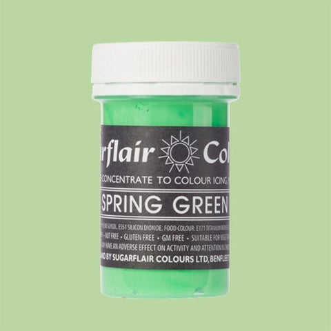 Pastel Spring Green Sugarflair Paste Colour