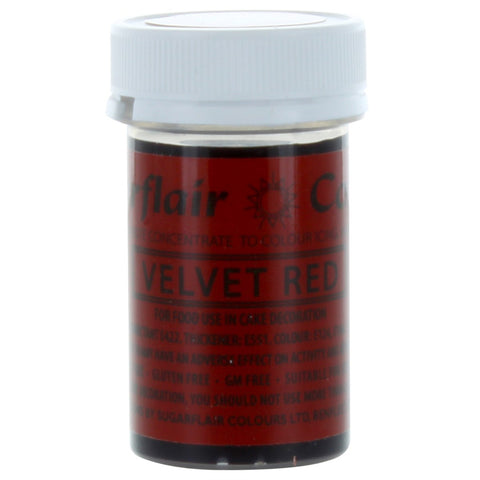 Velvet Red Sugarflair Paste Colour