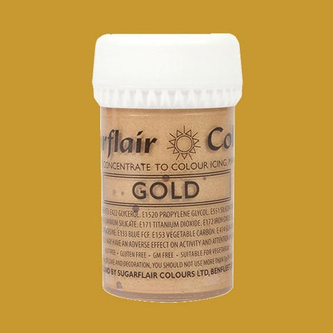 Satin Gold Sugarflair Paste Colour