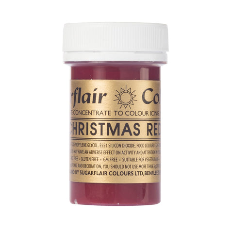 Christmas Red Sugarflair Paste Colour