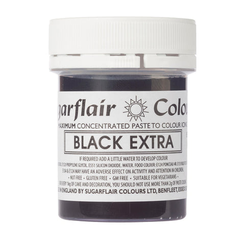 Black Extra Sugarflair Paste Colour