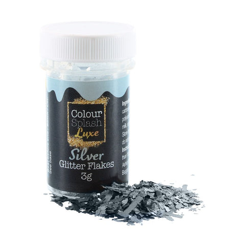 Silver Glitter Flakes 3g