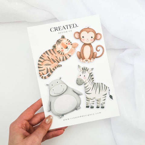 Jungle Safari Cake Topper Set Classic