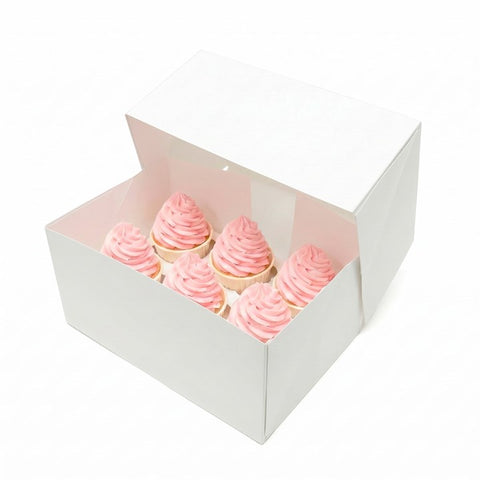 6 Hole Cupcake Box Extra Deep - Pack of 10