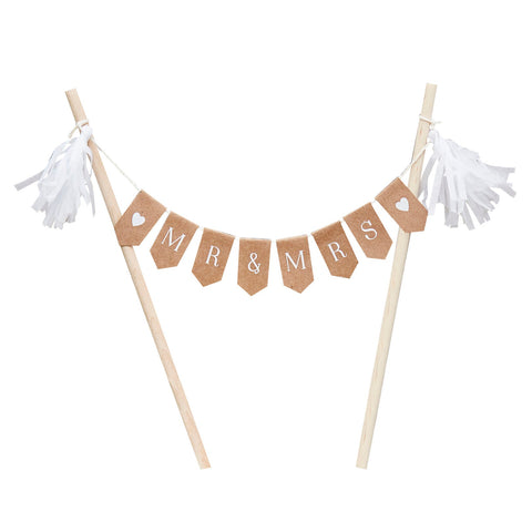 Mr & Mrs Wedding Cake Bunting