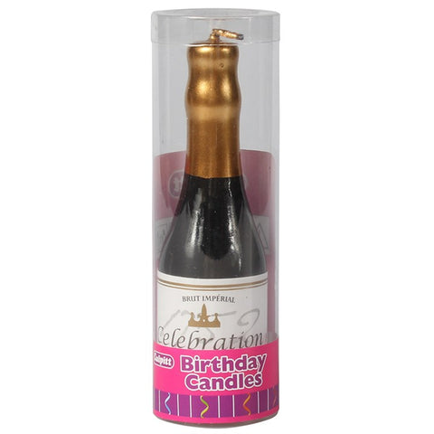 Champagne Bottle Birthday Candle