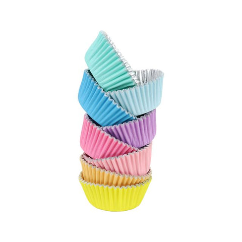 Pastel Foil Lined Cupcake Cases Pack of 100 by PME