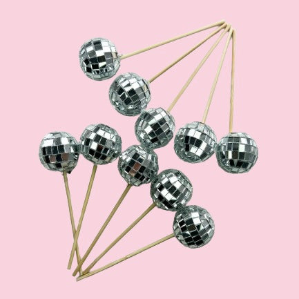 Disco Ball Cake Toppers