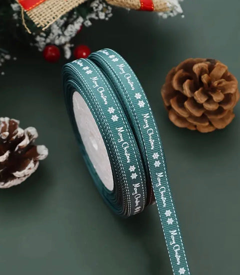 Green Merry Christmas Ribbon Pack
