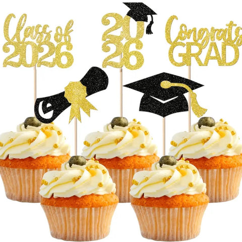 2026 Graduation Cupcake Toppers