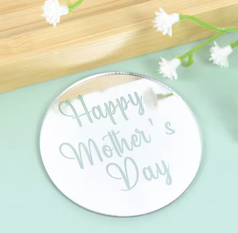 Happy Mothers Day Acrylic Disc Toppers Pack of 5