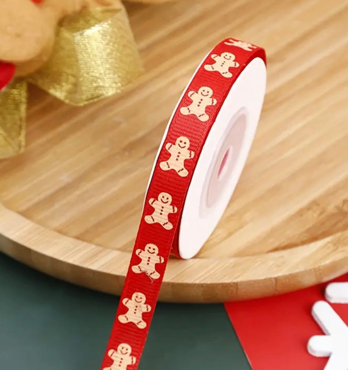 Red Gingerbread Man Ribbon Pack – Windsor Cakecraft