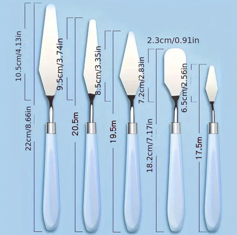 Pink Artist Palette knife set